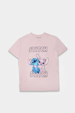 Stitch And Angel Hug Graphic Boyfriend Tee thumbnail 1