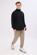 Aéropostale Small Print Mock Neck Quarter-Zip Sweatshirt thumbnail 9