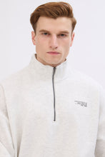 Aéropostale Small Print Mock Neck Quarter-Zip Sweatshirt thumbnail 2