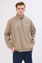 Aéropostale Small Print Mock Neck Quarter-Zip Sweatshirt thumbnail 5