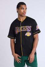 Los Angeles Lakers Button-Up Baseball Mesh Jersey thumbnail 1