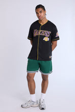 Los Angeles Lakers Button-Up Baseball Mesh Jersey thumbnail 4