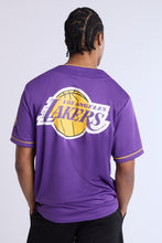 Los Angeles Lakers Button-Up Baseball Mesh Jersey thumbnail 2