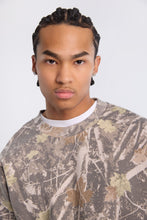 AERO Tree Camouflage Crew Neck Oversized Sweatshirt thumbnail 2