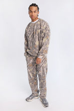 AERO Tree Camouflage Crew Neck Oversized Sweatshirt thumbnail 4