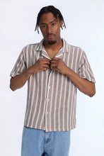 Striped Textured Short Sleeve Shirt thumbnail 1