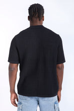 Textured Sweater Knit Short Sleeve Shirt thumbnail 4