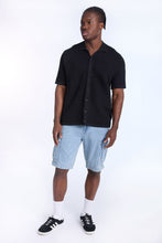 Textured Sweater Knit Short Sleeve Shirt thumbnail 5