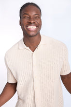 Textured Sweater Knit Short Sleeve Shirt thumbnail 6