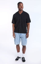 Ribbed Textured Sweater Knit Short Sleeve Shirt thumbnail 5