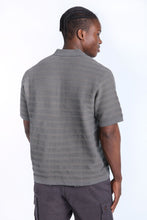 Ribbed Textured Sweater Knit Short Sleeve Shirt thumbnail 8