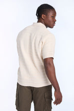 Ribbed Textured Sweater Knit Short Sleeve Shirt thumbnail 12