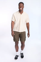 Ribbed Textured Sweater Knit Short Sleeve Shirt thumbnail 13