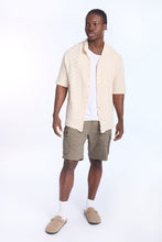 Ribbed Textured Sweater Knit Short Sleeve Shirt thumbnail 5