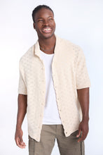 Ribbed Textured Sweater Knit Short Sleeve Shirt thumbnail 2