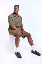 Ribbed Textured Sweater Knit Short Sleeve Shirt thumbnail 10
