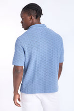 Ribbed Textured Sweater Knit Short Sleeve Shirt thumbnail 12