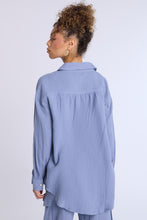 AERO Cotton Gauzy Button-Up Oversized Shirt thumbnail 8