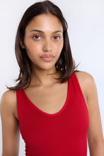 AERO Seamless Ribbed Knit V-Neck Tank Top thumbnail 2
