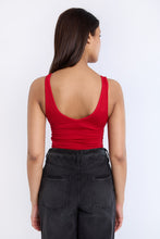 AERO Seamless Ribbed Knit V-Neck Tank Top thumbnail 3