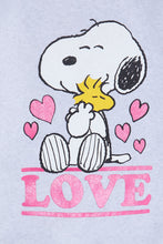 Peanuts Snoopy Love Graphic Glitter Crew Neck Sweatshirt thumbnail 2