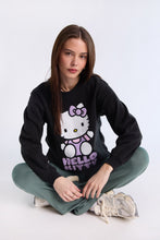 Hello Kitty Graphic Puff Print Crew Neck Sweatshirt thumbnail 4