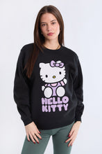 Hello Kitty Graphic Puff Print Crew Neck Sweatshirt thumbnail 1