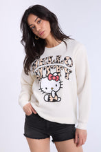 Hello Kitty Leopard Graphic Crew Neck Sweatshirt thumbnail 1