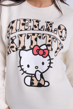 Hello Kitty Leopard Graphic Crew Neck Sweatshirt thumbnail 3