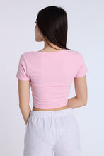 AERO Cotton Short Sleeve V-Neck Cropped Tee thumbnail 19
