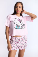 Hello Kittty Coffee Super Soft Pajama Tee And Shorts 2-Piece Set thumbnail 1