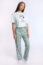 Peanuts Bow Super Soft Pajama Tee And Pants 2-Piece Set thumbnail 1