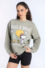Peanuts Snoopy Hike Graphic Crew Neck Sweatshirt thumbnail 1