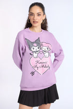 Kuromi My Melody Graphic Crew Neck Sweatshirt thumbnail 1