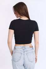 AERO Ribbed Knit Graphic Baby Tee thumbnail 4