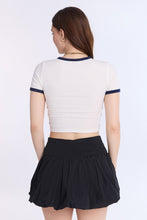 AERO Ribbed Knit Graphic Ringer Baby Tee thumbnail 4
