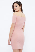 Button Front Off the Shoulder Dress thumbnail 9