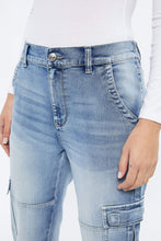 High Rise Cargo Denim Jogger thumbnail 3