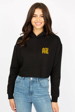 Womens Double Dragon Cropped Hoodie thumbnail 1