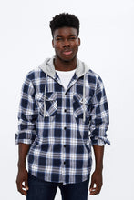North Western Hooded Plaid Flannel thumbnail 1