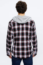 North Western Hooded Plaid Flannel thumbnail 6