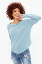 Brushed Waffle Crew Neck Long Sleeve thumbnail 7