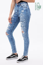 High Rise Emma Destroyed Repreve Jegging thumbnail 3