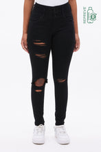 Stacked High Rise Olivia Shape Up Destroyed Repreve Jegging thumbnail 1