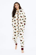 Soft Plush Plaid Sherpa Lined Zip-Up Onesie thumbnail 5