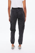 High Rise Knit Denim Cargo Jogger thumbnail 17