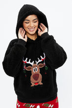 Sherpa Reindeer Pullover Hoodie thumbnail 2
