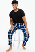 Classic Blue Check Plaid Pajama Pant thumbnail 2