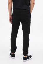 Knit Denim Destroyed Jogger thumbnail 5