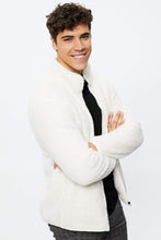 Teddy Sherpa Mock Neck Zip Sweater thumbnail 1